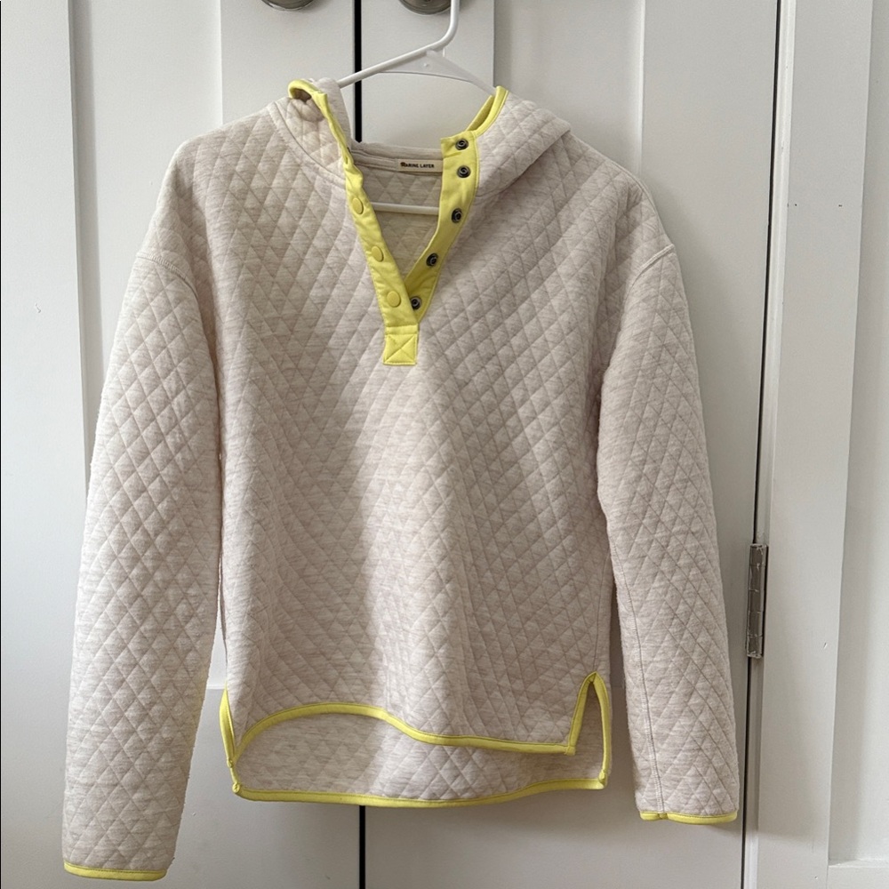 Marine Layer Quarter Button Up Sweatshirt